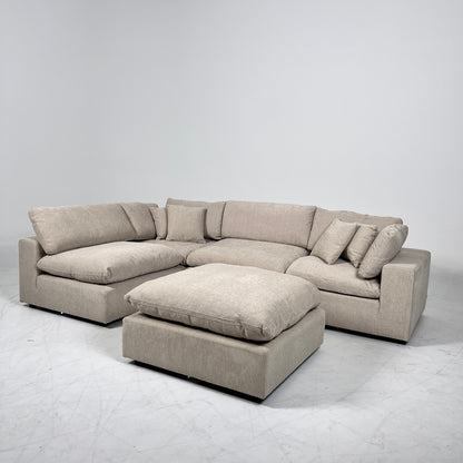 New CasaBella Cloud sectional. Linen modular L sofa couch. delivery available