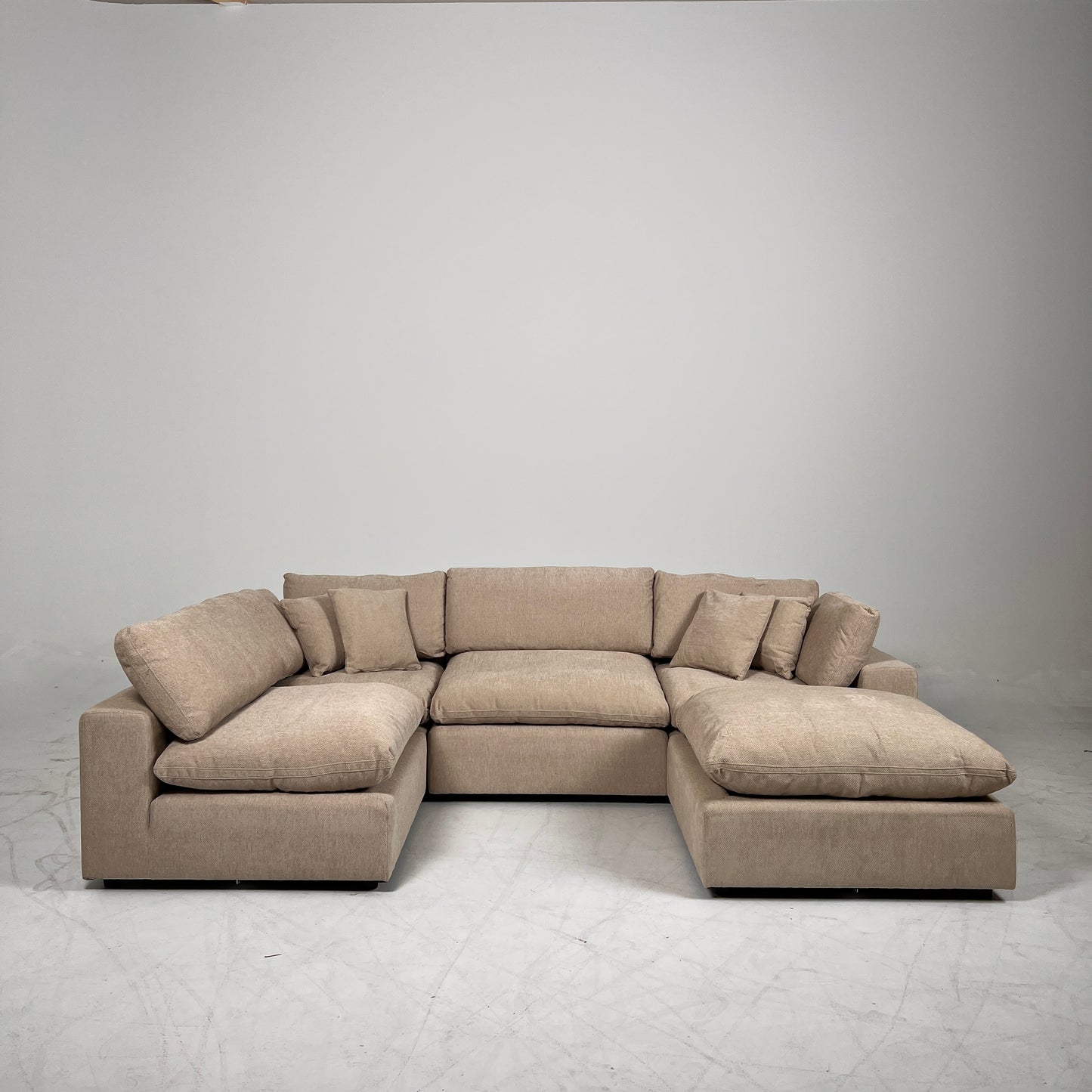 New CasaBella Cloud sectional. Linen modular L sofa couch. delivery available