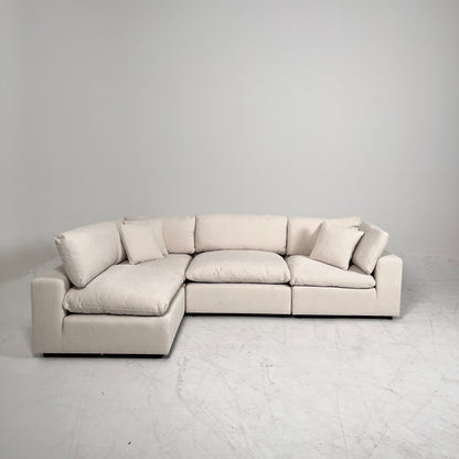 New CasaBella Cloud sectional. Linen modular L sofa couch. delivery available