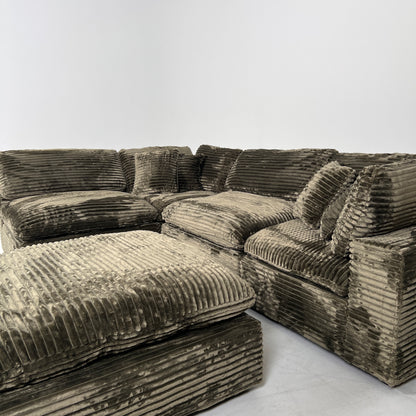 New CasaBella Cloud sectional. Corduroy modular L sofa couch. delivery available