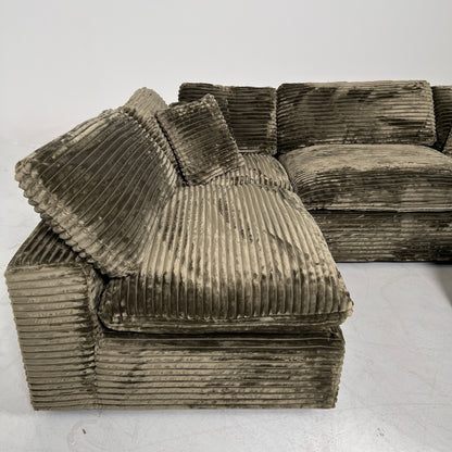 New CasaBella Cloud sectional. Corduroy modular L sofa couch. delivery available