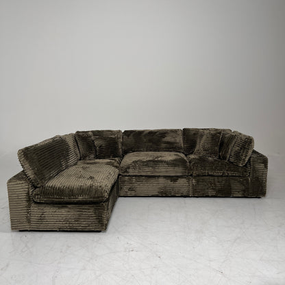New CasaBella Cloud sectional. Corduroy modular L sofa couch. delivery available