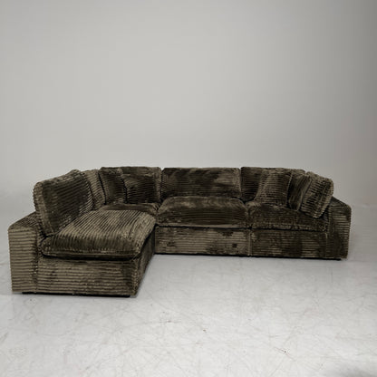 New CasaBella Cloud sectional. Corduroy modular L sofa couch. delivery available