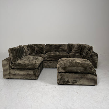 New CasaBella Cloud sectional. Corduroy modular L sofa couch. delivery available