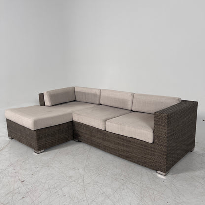 Patio Sectional. wicker rattan like pation set. delivery available