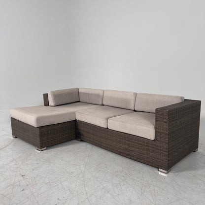 Patio Sectional. wicker rattan like pation set. delivery available