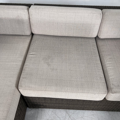Patio Sectional. wicker rattan like pation set. delivery available