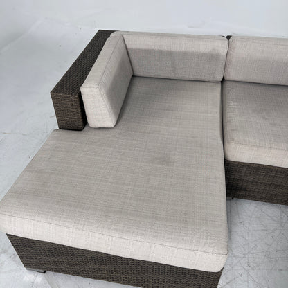 Patio Sectional. wicker rattan like pation set. delivery available