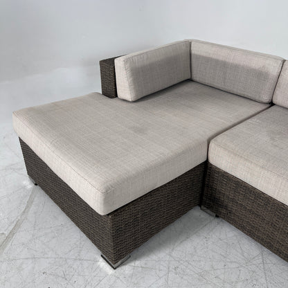 Patio Sectional. wicker rattan like pation set. delivery available