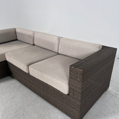 Patio Sectional. wicker rattan like pation set. delivery available