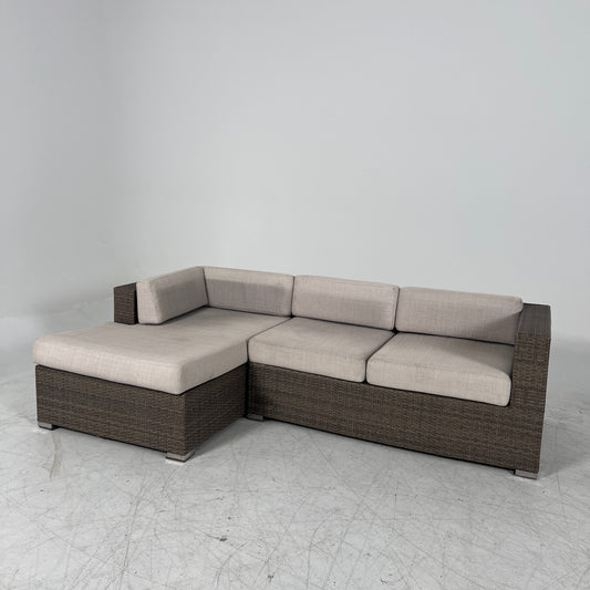 Patio Sectional. wicker rattan like pation set. delivery available