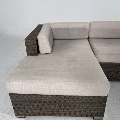 Patio Sectional. wicker rattan like pation set. delivery available