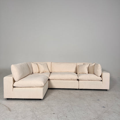 New CasaBella Mochi Cloud sectional. Boucle modular L shaped sofa couch. delivery