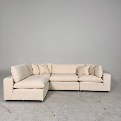 New CasaBella Mochi Cloud sectional. Boucle modular L shaped sofa couch. delivery
