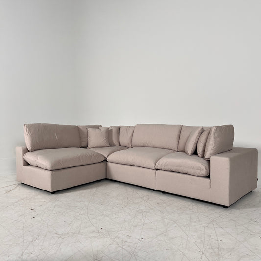 CasaBella Haylee Cloud Sectional. Modular L shaped sofa couch. delivery available