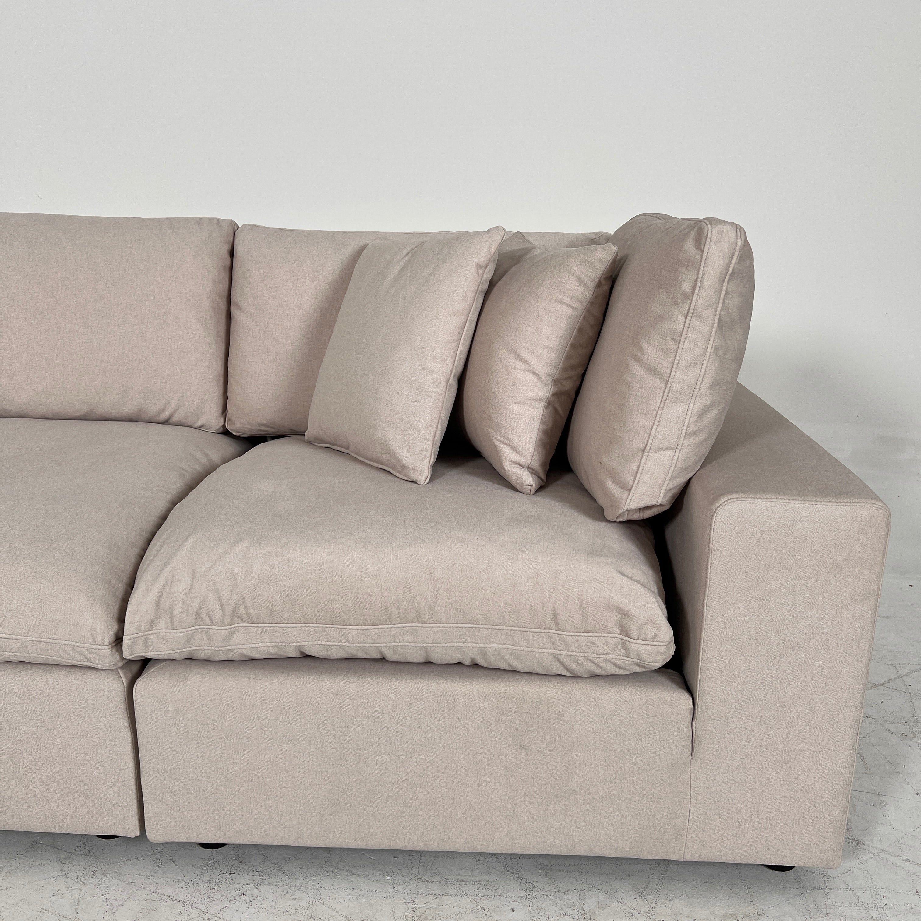 CasaBella Haylee Cloud Sectional. Modular L shaped sofa couch. delivery available