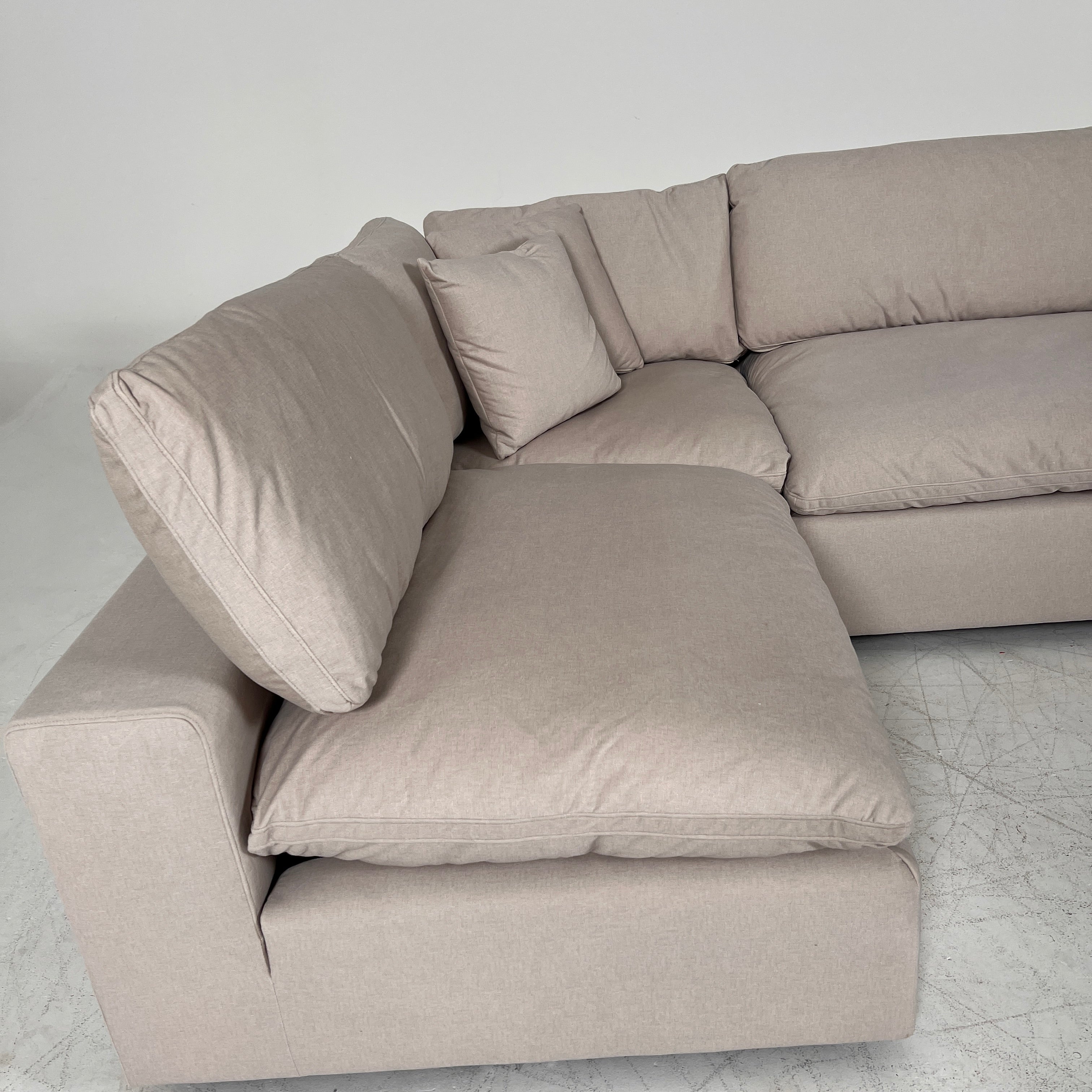 CasaBella Haylee Cloud Sectional. Modular L shaped sofa couch. delivery available