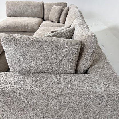 New CasaBella Mochi Cloud sectional. Boucle modular L shaped sofa couch. delivery