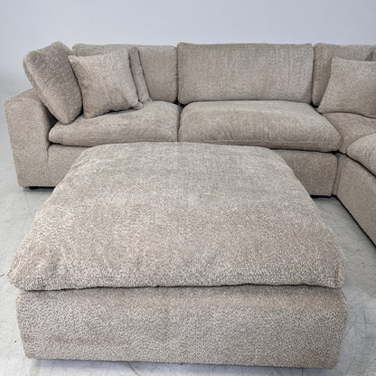 New CasaBella Mochi Cloud sectional. Boucle modular L shaped sofa couch. delivery