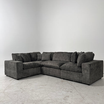 New CasaBella Mochi Cloud sectional. Boucle modular L shaped sofa couch. delivery