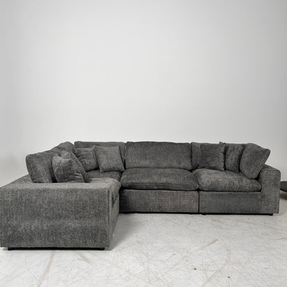 New CasaBella Mochi Cloud sectional. Boucle modular L shaped sofa couch. delivery