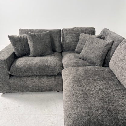 New CasaBella Mochi Cloud sectional. Boucle modular L shaped sofa couch. delivery