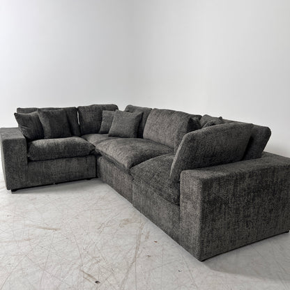 New CasaBella Mochi Cloud sectional. Boucle modular L shaped sofa couch. delivery