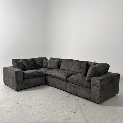 New CasaBella Mochi Cloud sectional. Boucle modular L shaped sofa couch. delivery