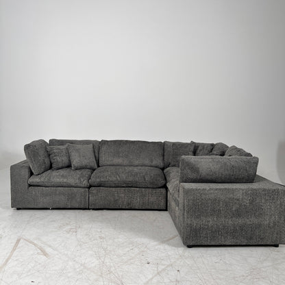 New CasaBella Mochi Cloud sectional. Boucle modular L shaped sofa couch. delivery