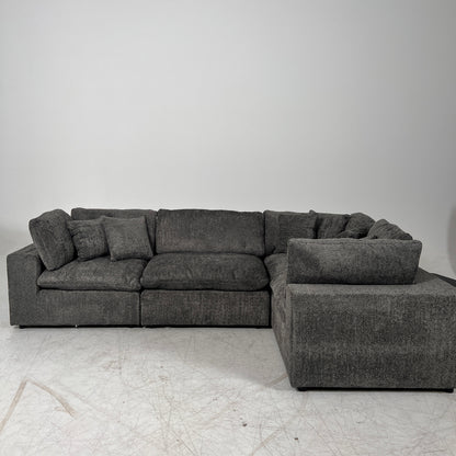 New CasaBella Mochi Cloud sectional. Boucle modular L shaped sofa couch. delivery