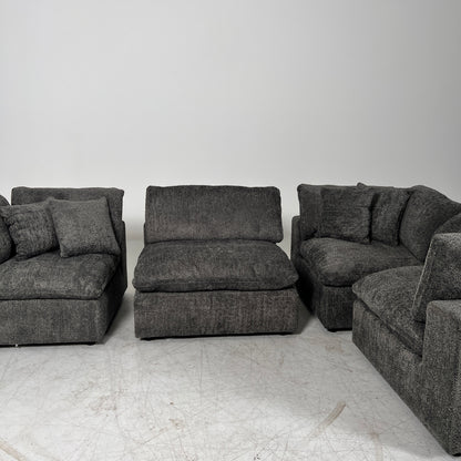 New CasaBella Mochi Cloud sectional. Boucle modular L shaped sofa couch. delivery