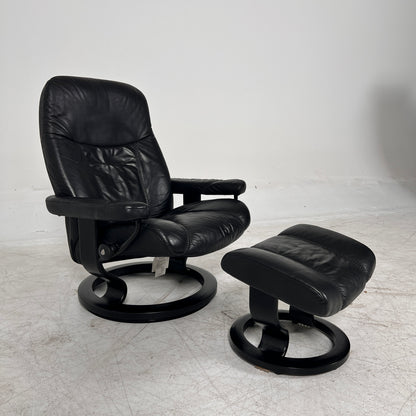 Stressless Ekornes Reclining chair + ottoman. Scan Design chair. delivery available