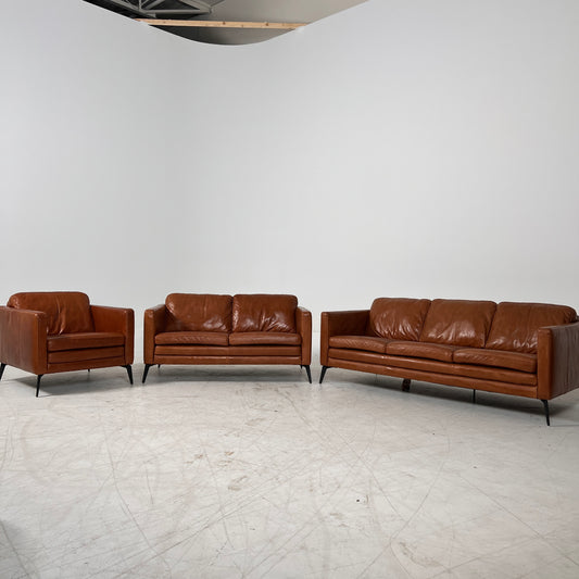 MD Milano Leather sofa set. 3+2+1 Couch Set. Delivery available