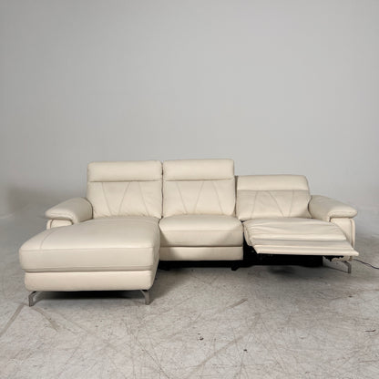 Power Reclining Sectional. Leather L shaped sofa couch. Delivery available