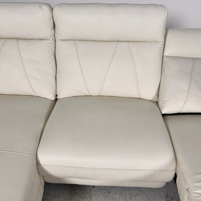 Power Reclining Sectional. Leather L shaped sofa couch. Delivery available