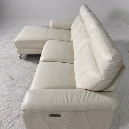 Power Reclining Sectional. Leather L shaped sofa couch. Delivery available