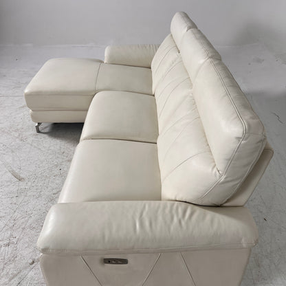 Power Reclining Sectional. Leather L shaped sofa couch. Delivery available