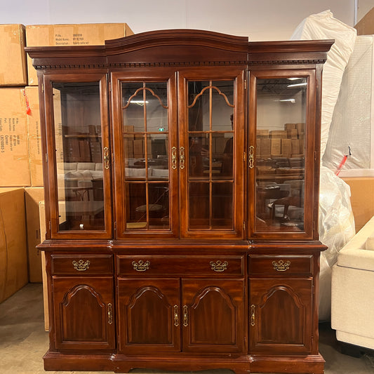 Antique Hutch. Display cabinet. Solid wood.