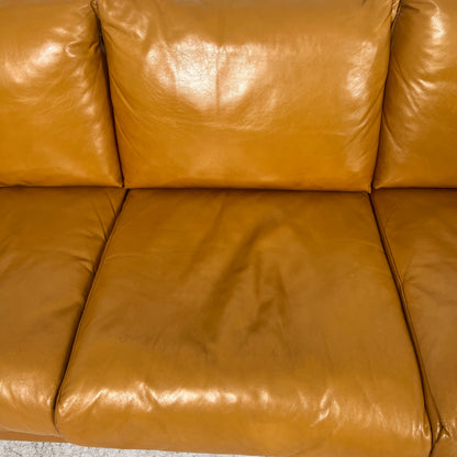 Real Leather 3 seater Sofa couch. Costco couch