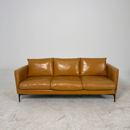 Real Leather 3 seater Sofa couch. Costco couch