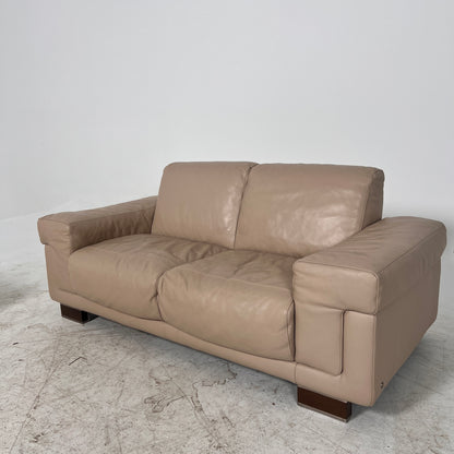 Natuzzi Italia Leather Sofa set. 2+1 loveseat + armchair set. Delivery available