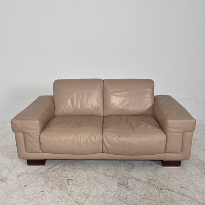 Natuzzi Italia Leather Sofa set. 2+1 loveseat + armchair set. Delivery available