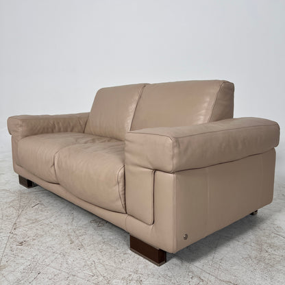 Natuzzi Italia Leather Sofa set. 2+1 loveseat + armchair set. Delivery available