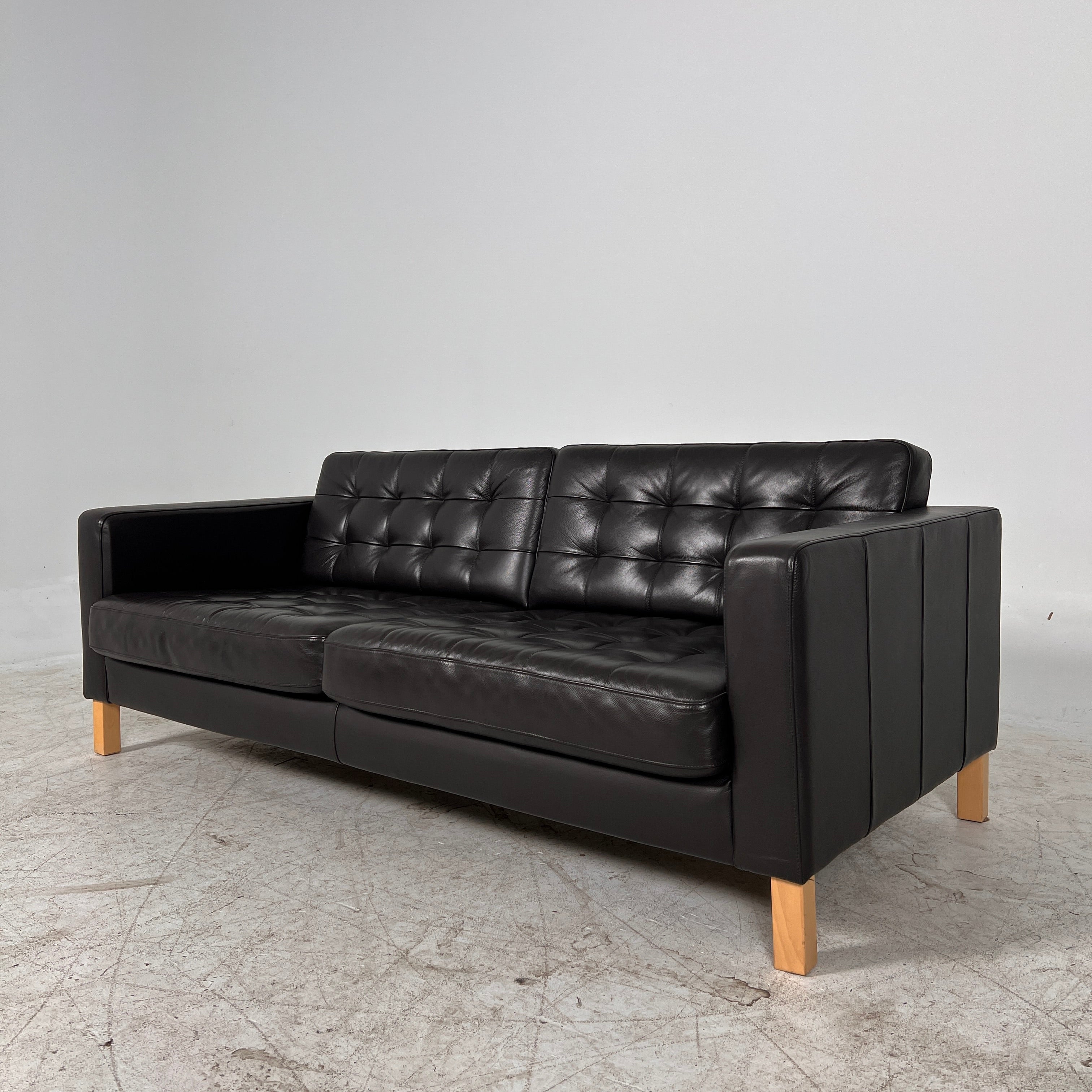 Ikea Morabo Leather Loveseat. 3 seater sofa couch. Delivery Available.