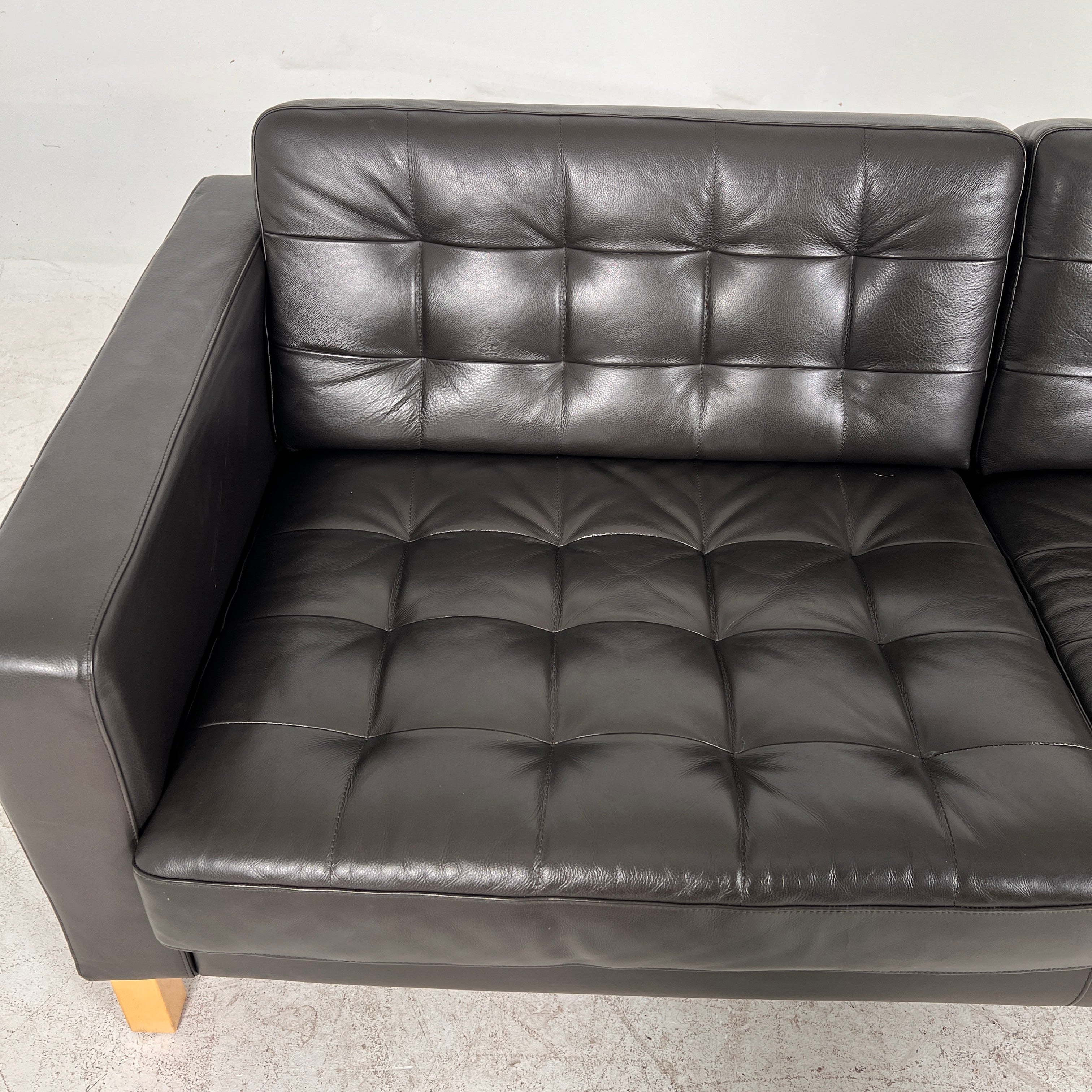 Ikea Morabo Leather Loveseat. 3 seater sofa couch. Delivery Available.