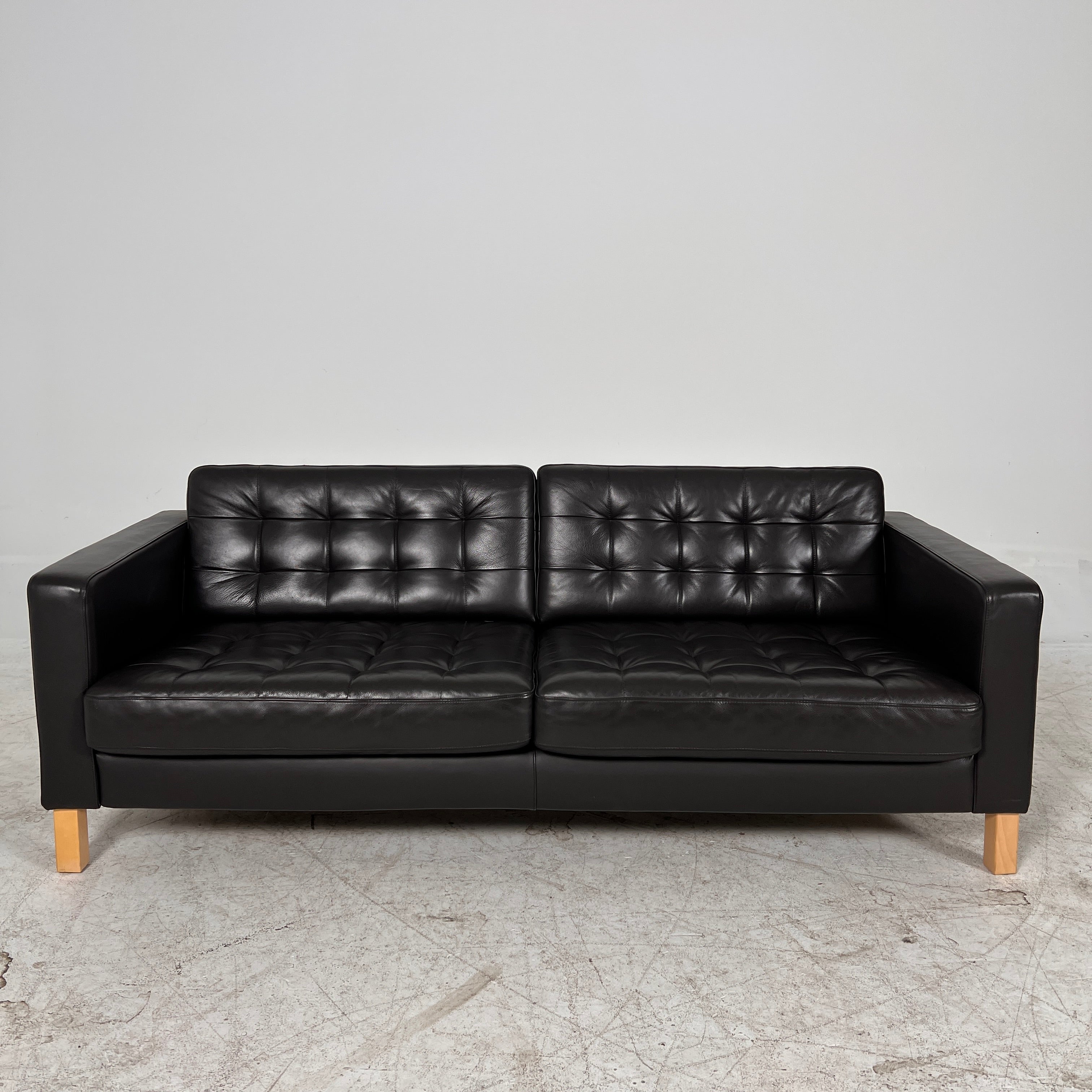 Ikea Morabo Leather Loveseat. 3 seater sofa couch. Delivery Available.