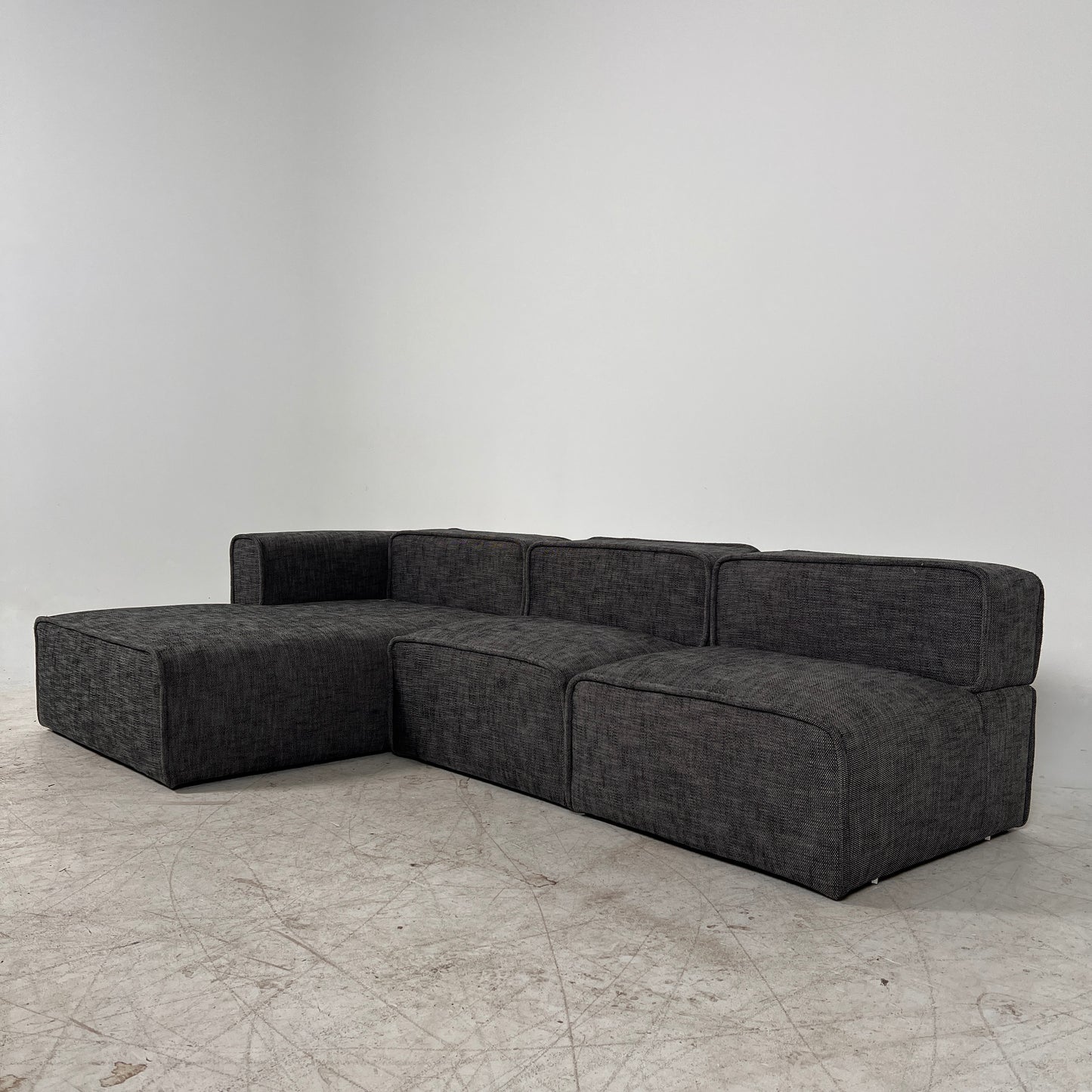 Article quadra sectional. 3 piece modular L shaped sofa couch. Delivery available