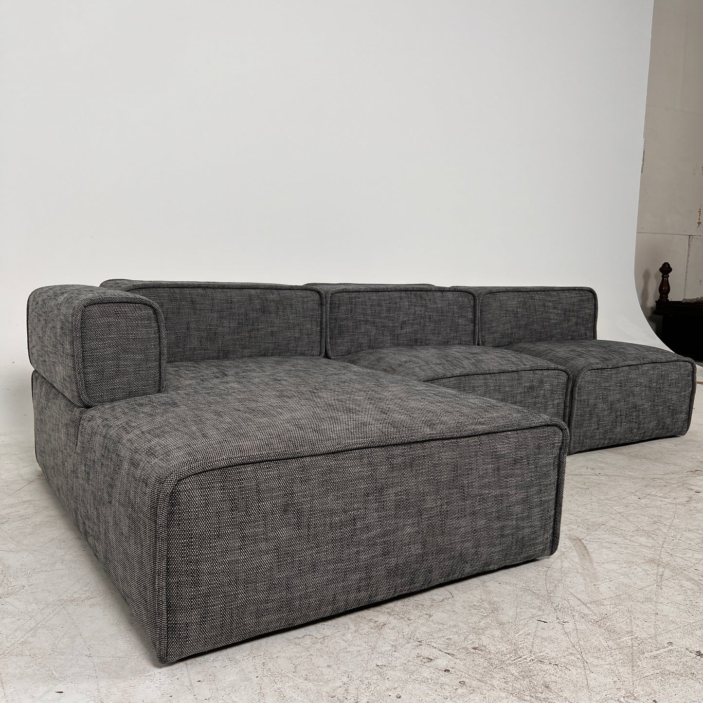 Article quadra sectional. 3 piece modular L shaped sofa couch. Delivery available