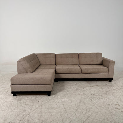Fabricca sectional. Italian L shaped sofa couch. Delivery available