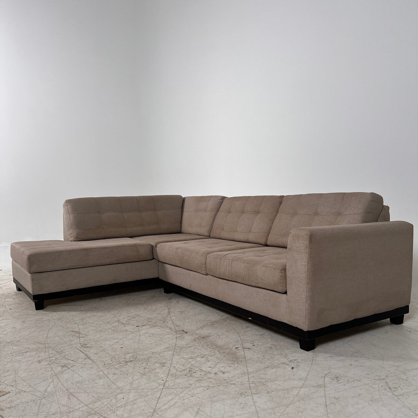 Fabricca sectional. Italian L shaped sofa couch. Delivery available